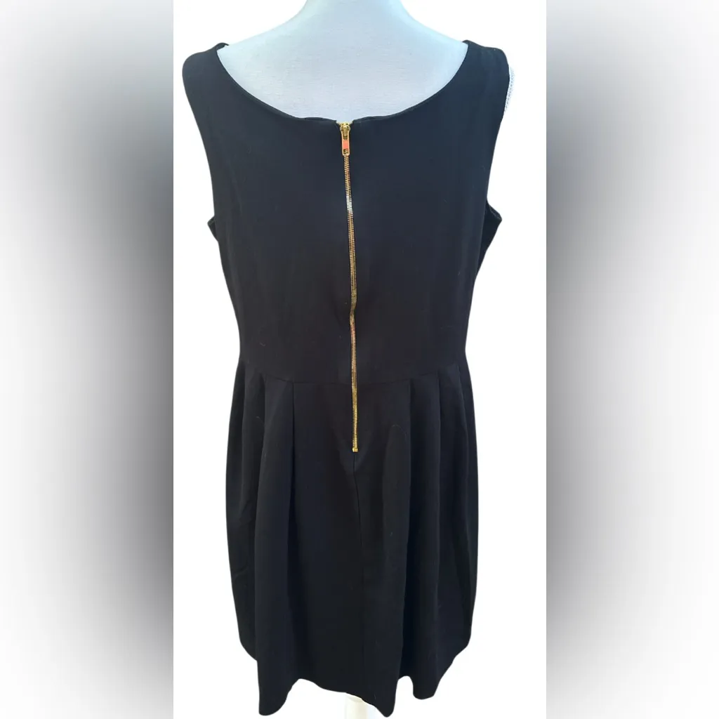 Betsey Johnson Fit-and- flare Black Dress with Pearl Details - Image 4