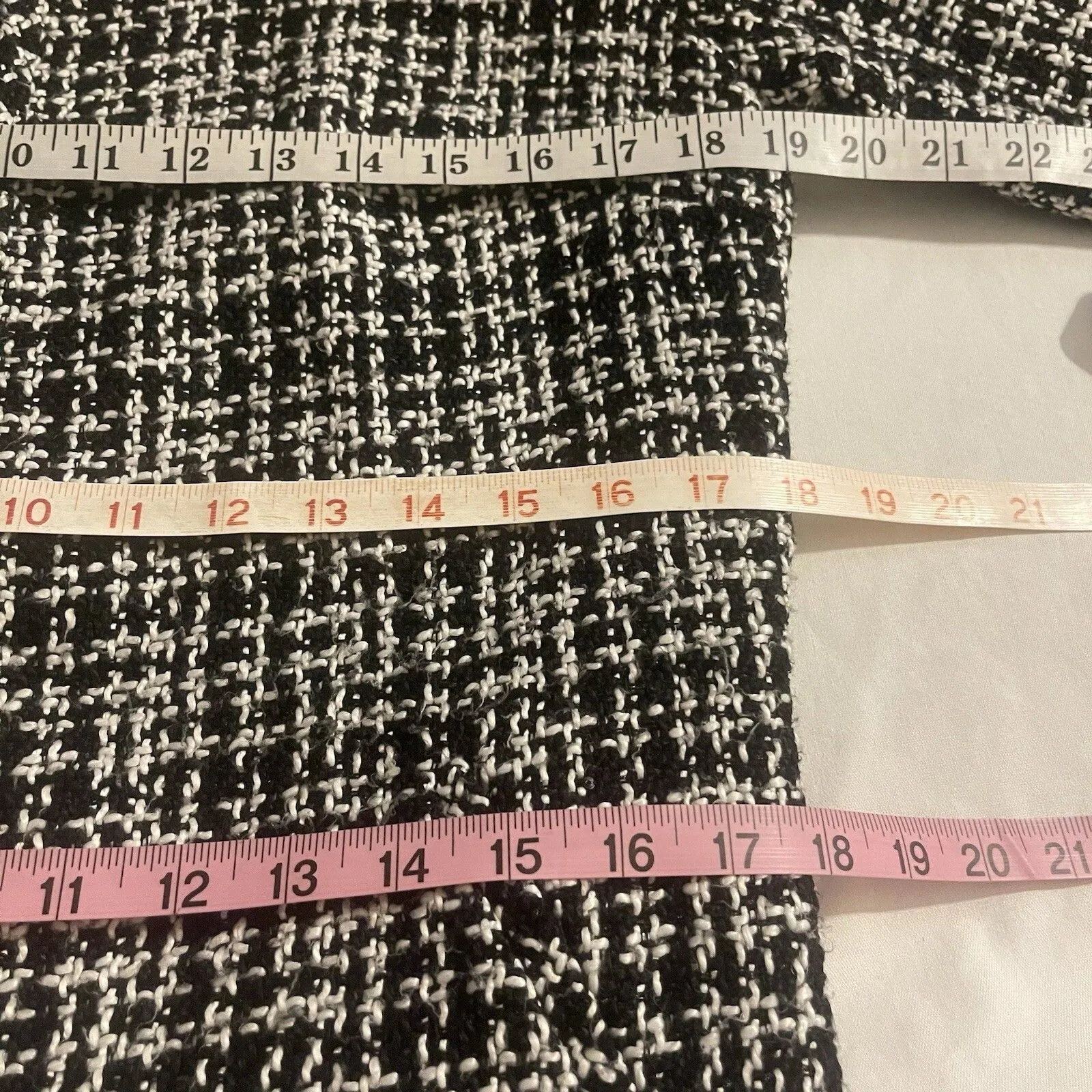 Karl Lagerfeld Paris Jacket Blazer Sz Medium Retro Tweed Plaid Tartan Old Money - Image 14