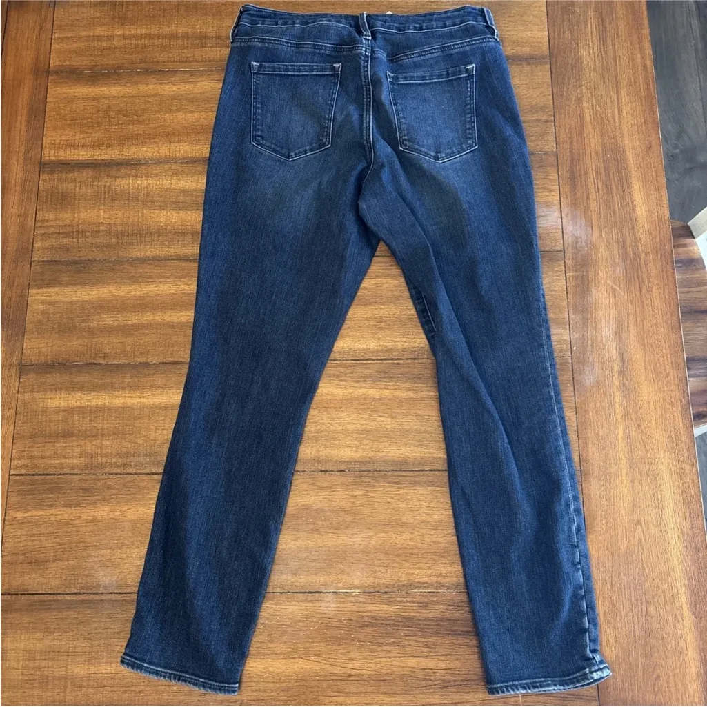 Athleta Skulptek Skinny Jeans Blue Womens Dark Wash Mid Rise Stretch Denim - Image 2