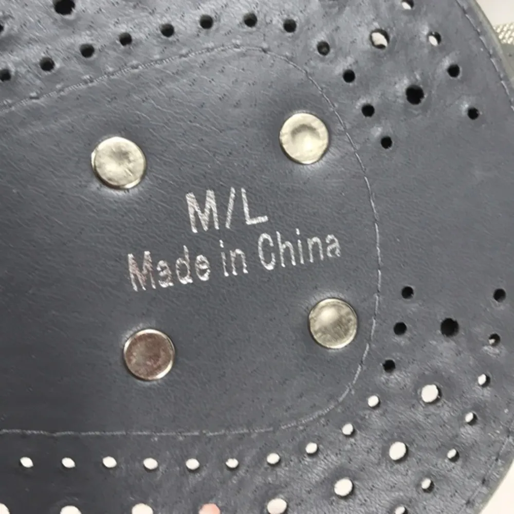 Faux Leather Stretch Double Buckle Belt, Gray, M/L - Image 5