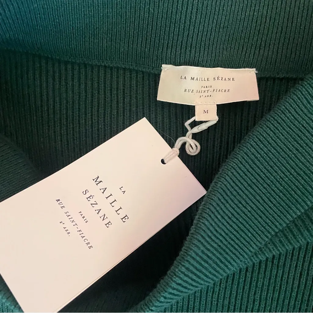 Sezane Naelle Ribbed Midi A-Line Skirt in Size Medium - Image 4