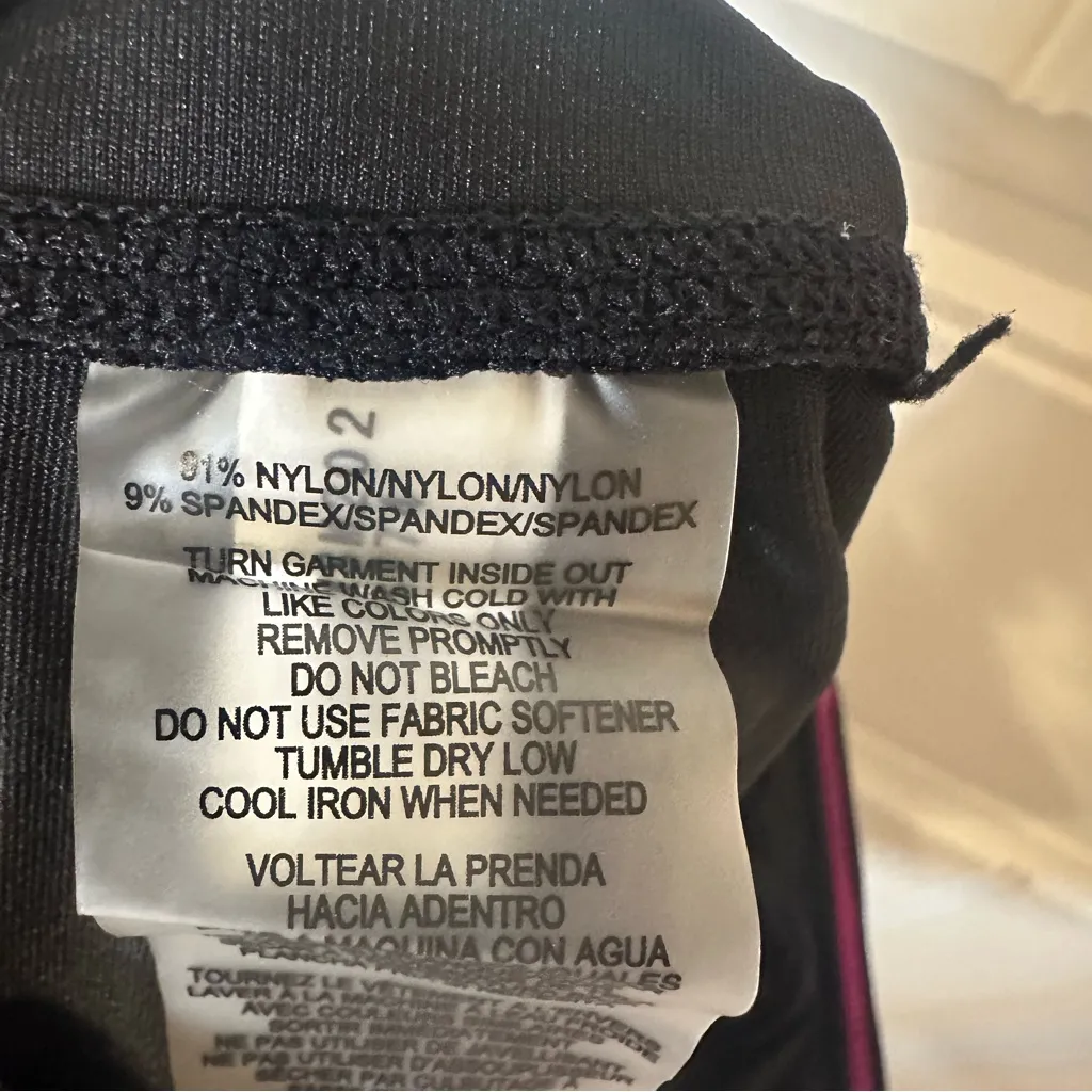 Calvin Klein Women's Black Biker Shorts, High Waist, Phone Pocket - Image 5