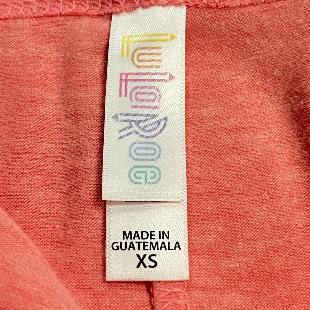 Lularoe Women's XS Scoop Neck Short Sleeve Orange T-shirt Relaxed Soft Comfy - Image 6