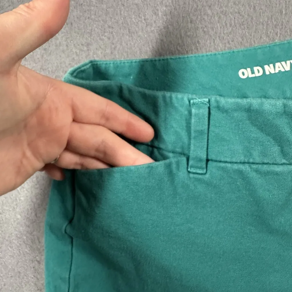 Old Navy Pixie Pants Womens Size‎ 4 Green Emerald Mid Rise Skinny Stretch Work - Image 4