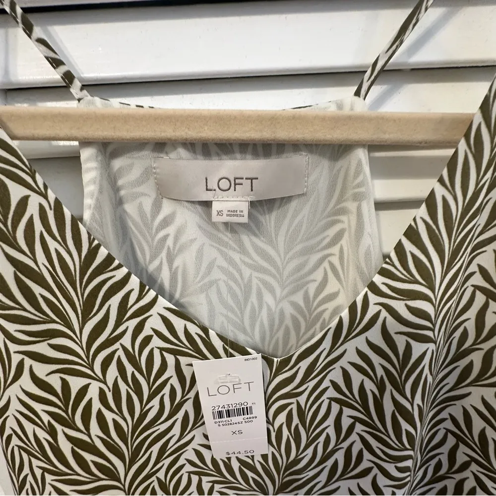 LOFT Wild Fern Strappy Cami Tank Top NWT XS - Image 6