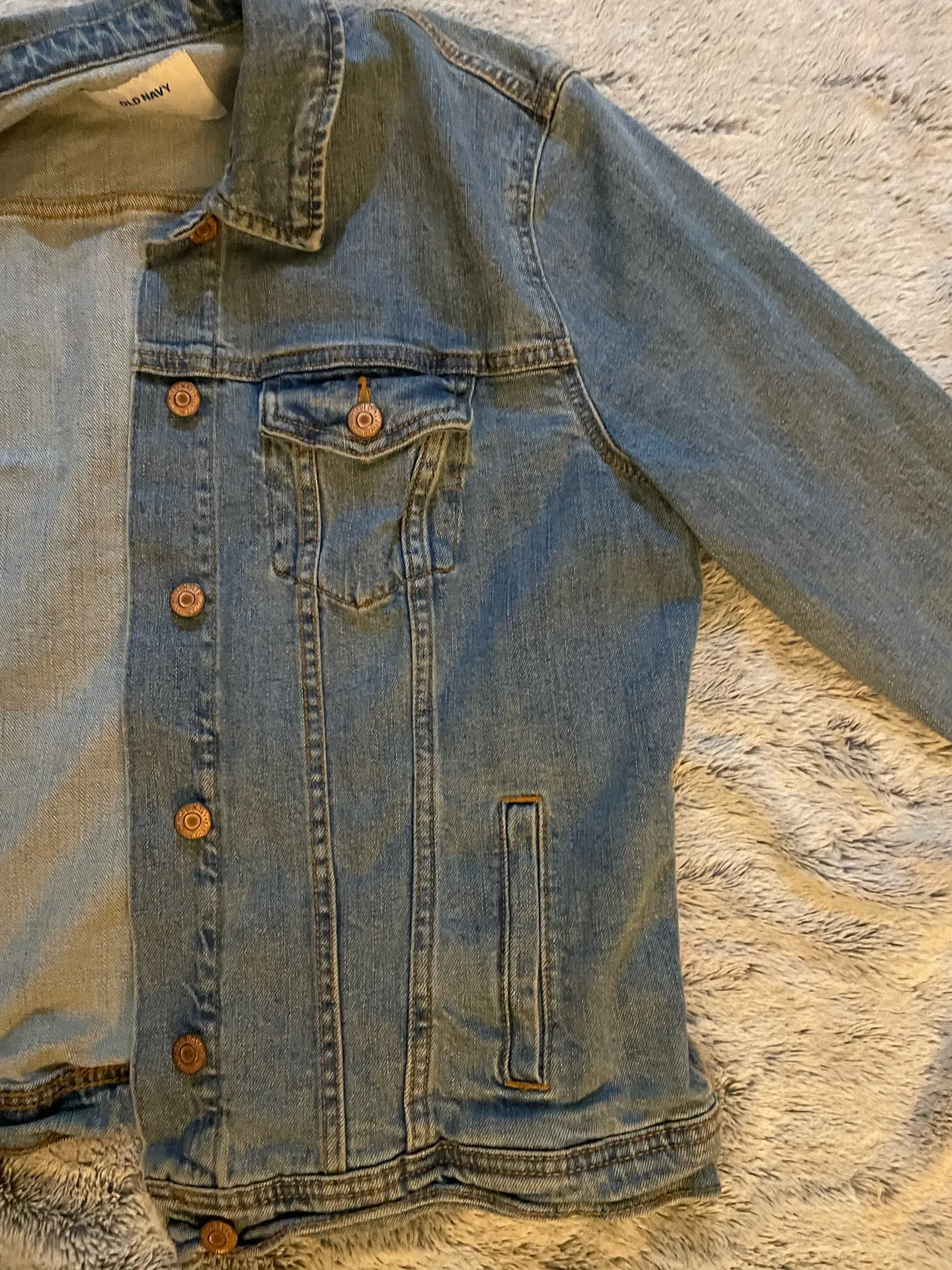 Old Navy Dark Wash Jean Jacket - Image 3