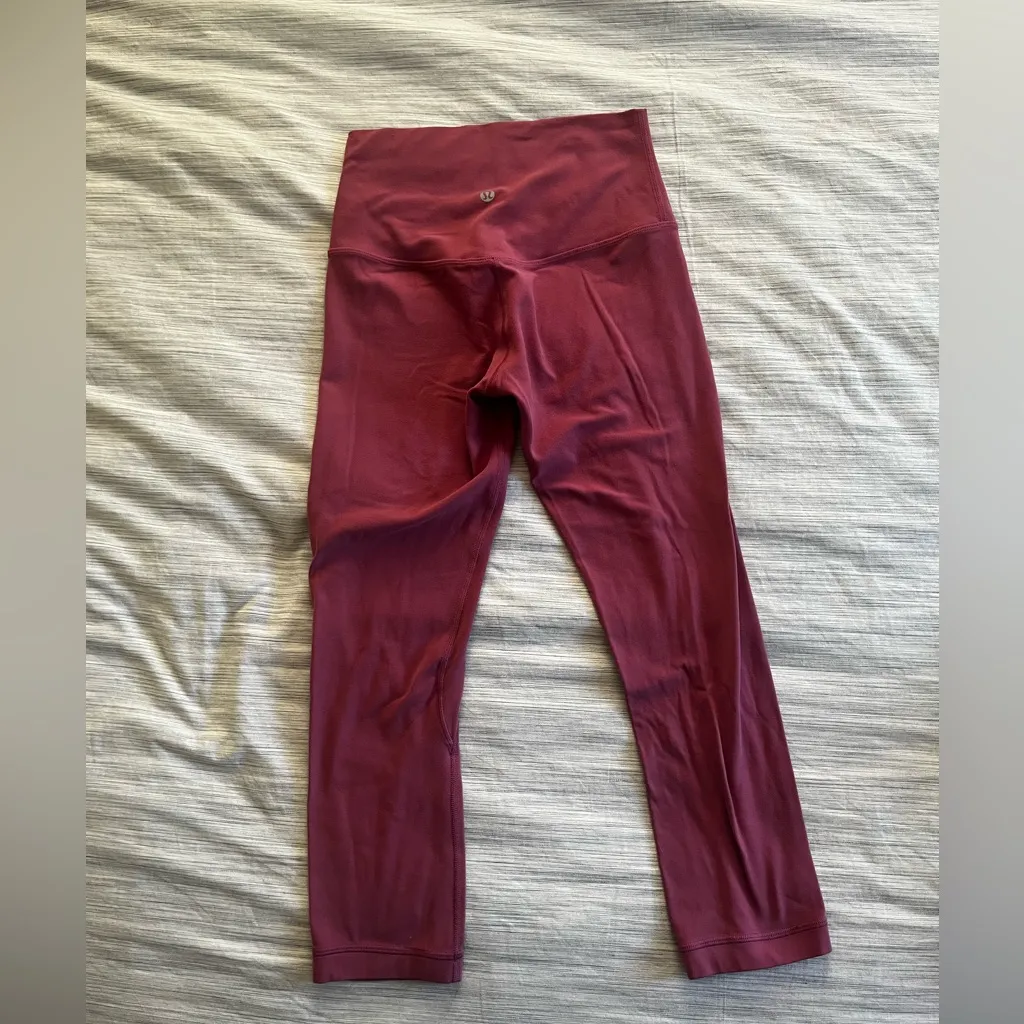 Lululemon Pink Align 21" leggings size 4 - Image 2