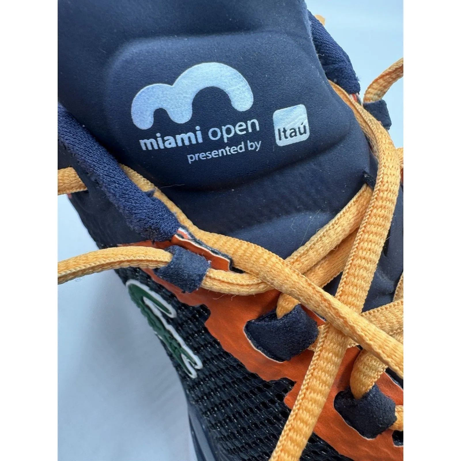 Lacoste Athletic Womens Blue Navy/Orange Sneakers Shoes Size 8 Goodyear Sole - Image 14