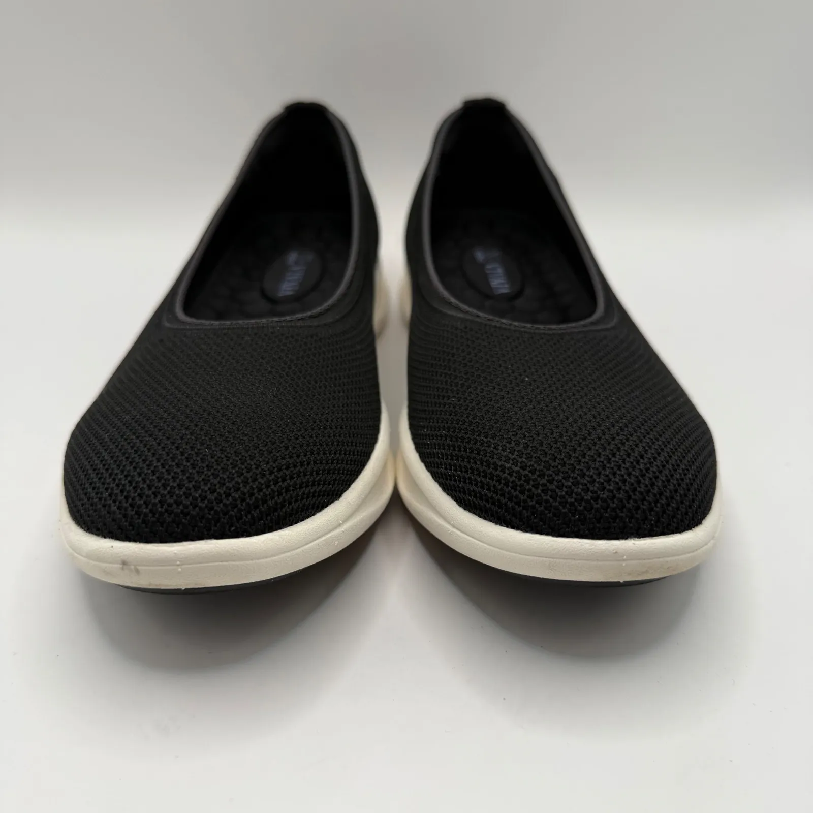 VIVAIA Walker Pro Hybrid Black Knit Comfort Ballet Flats Slip On Women's 38.5 Size 7.5 - Image 3