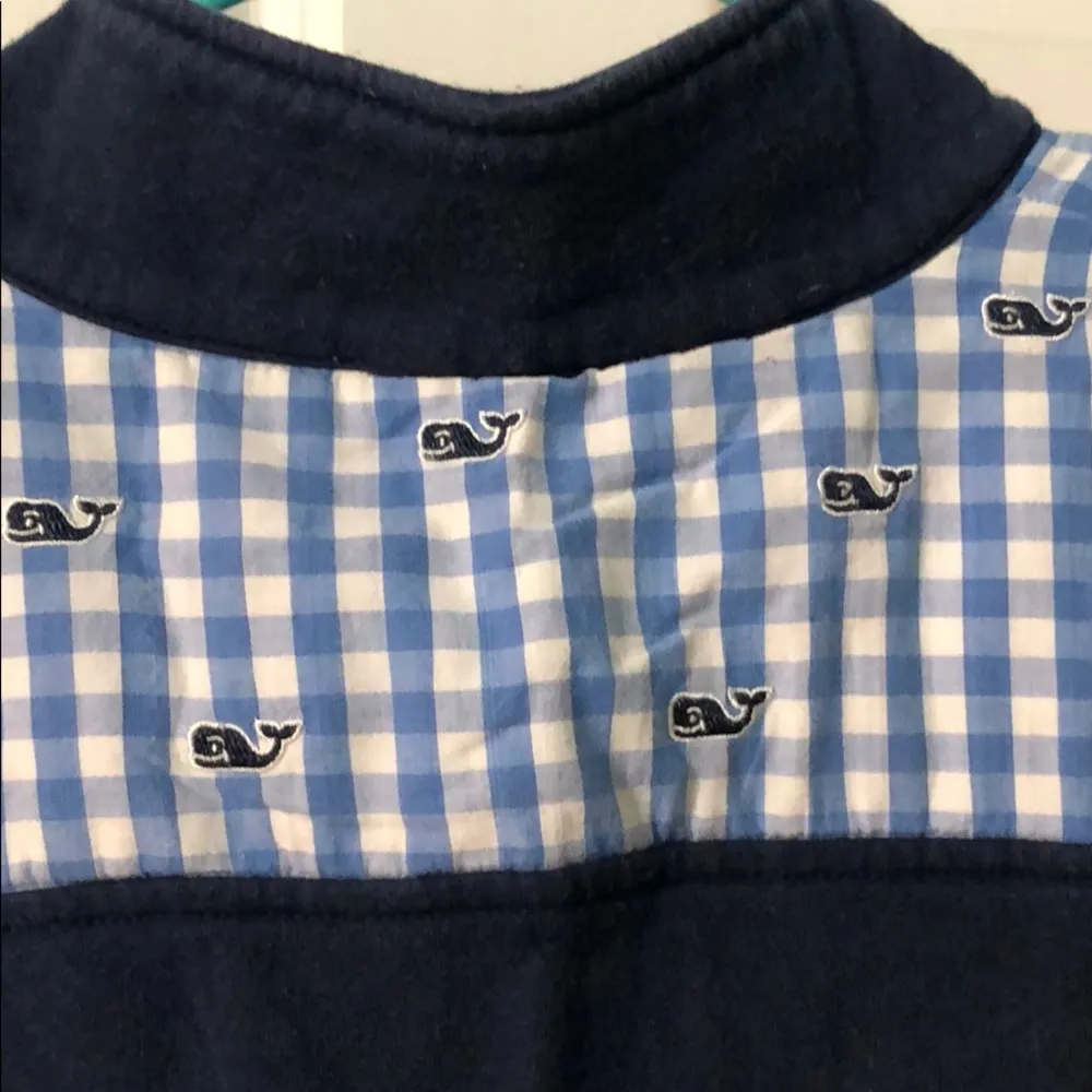 Vineyard Vines Shep Shirt, Navy w/ Whale Print, Sz Large - Image 4