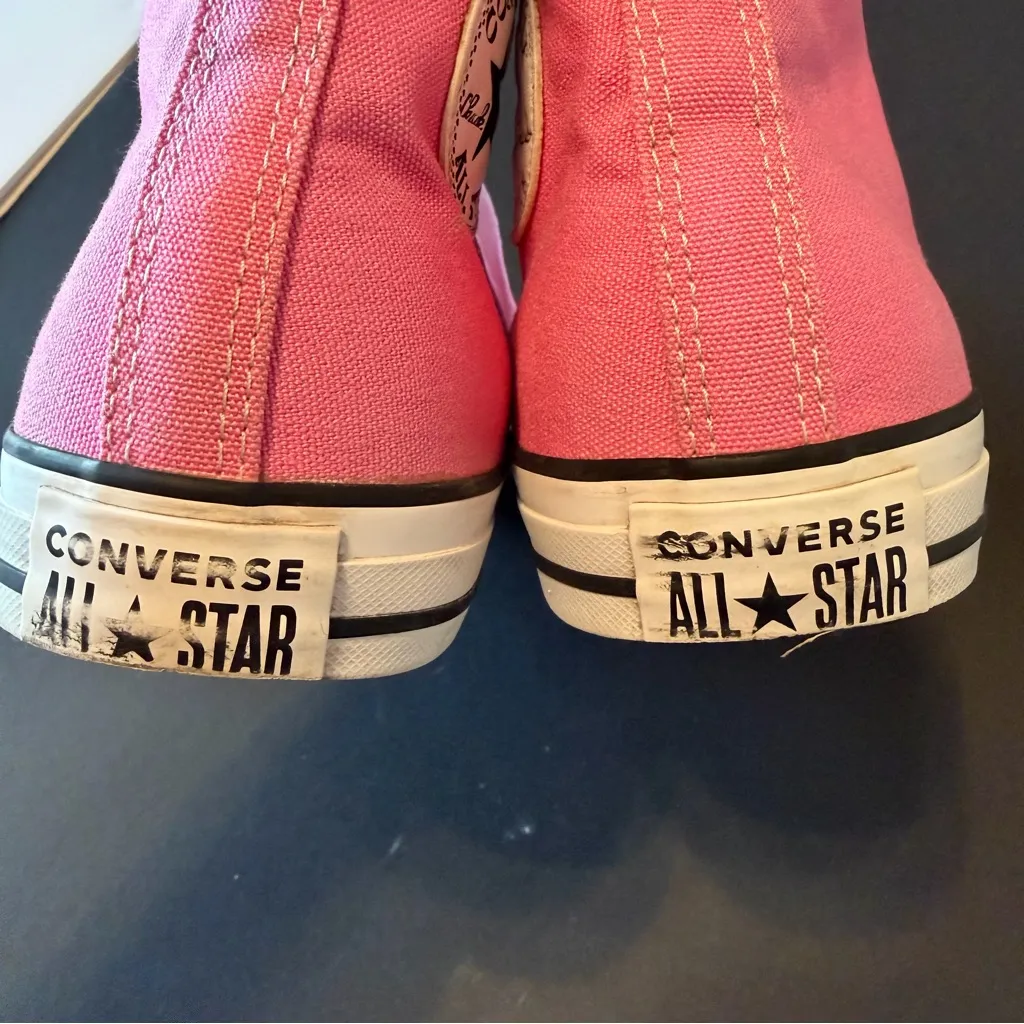 Converse All Star Chucks hightops Bubblegum Pink, Unisex Pink Size 10.5 - Image 12