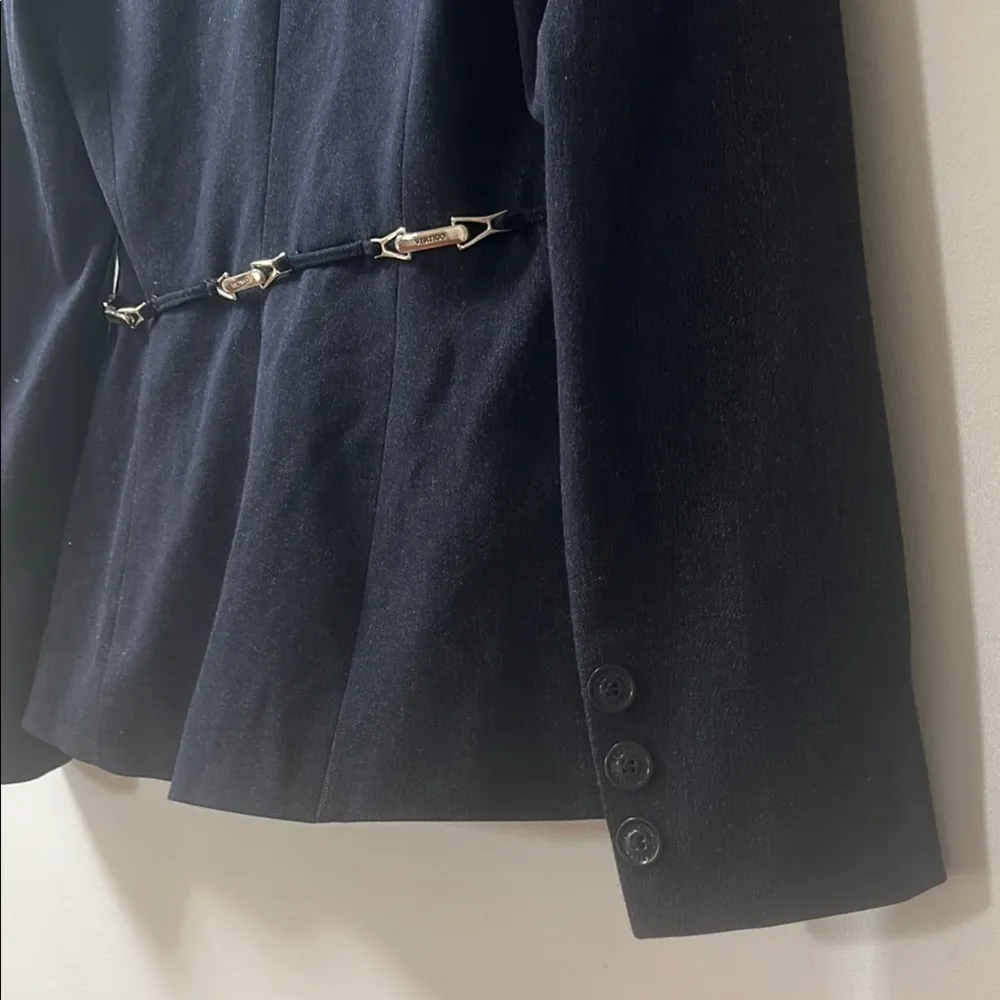 Vertigo Paris | Denim Blazer with Notched Lapel Medium - Image 8