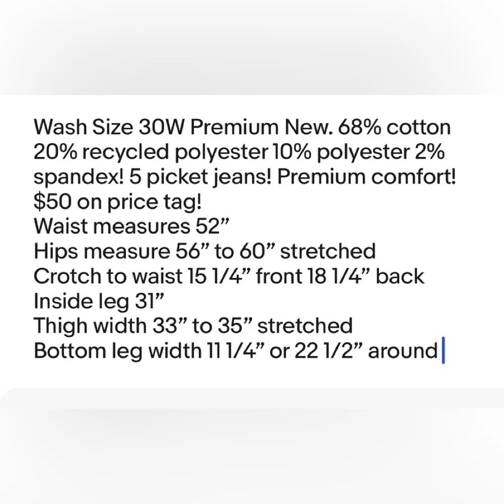 SONOMA Good For Life Womens Bootcut Stretch Jeans Dark Wash Size 30W Premium New - Image 5