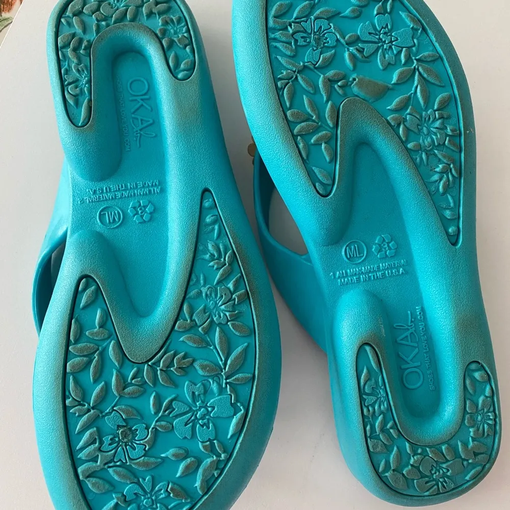 Okal sandals Flip Flops Size M - Image 5