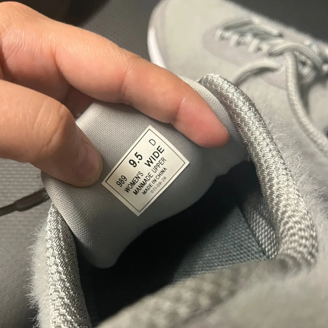 Orthofeet Shoes Womens 9.5 Wide Gray‎ White Shoes Sneaker Walking Comfort 989 Gray - Image 8