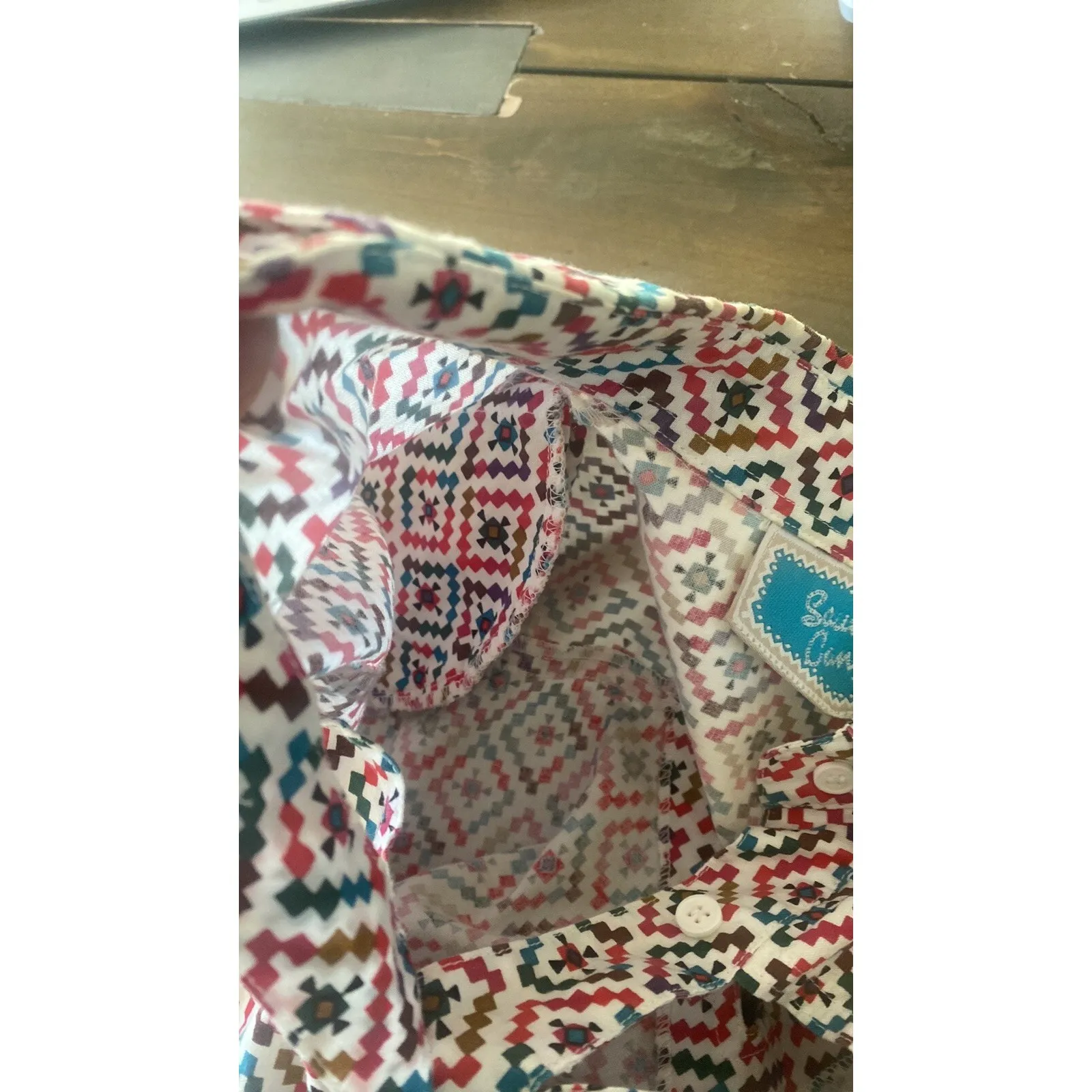 Southwest Canyon Womens Large Vintage Western Button Down Canyon - Image 7