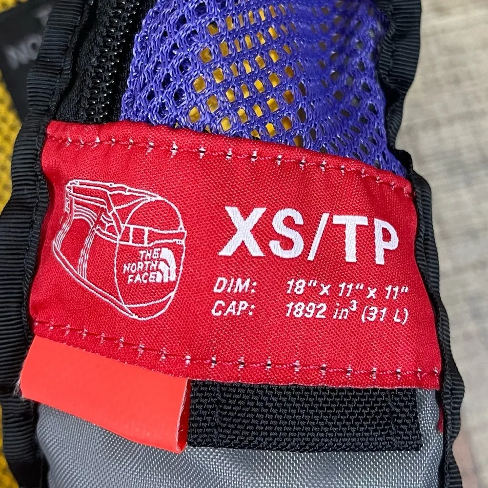 The North Face  XS Base Camp Duffel ONLY Outer Bag Gold Yellow Mesh - Image 4