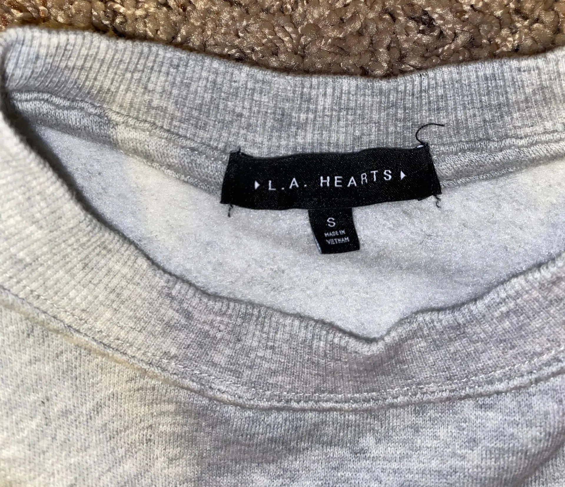 LA Hearts Green Cropped Sweatshirt - Image 4