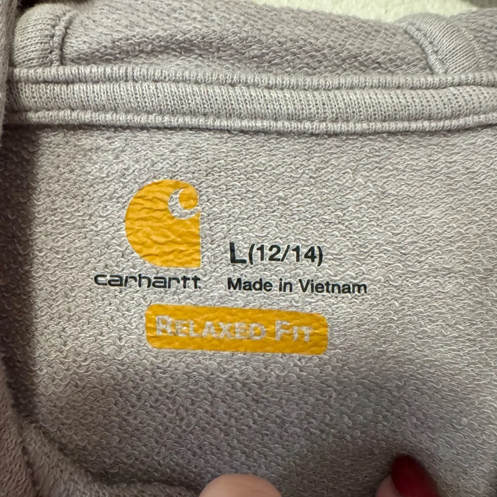 Carhartt Light Gray Hoodie - Image 2