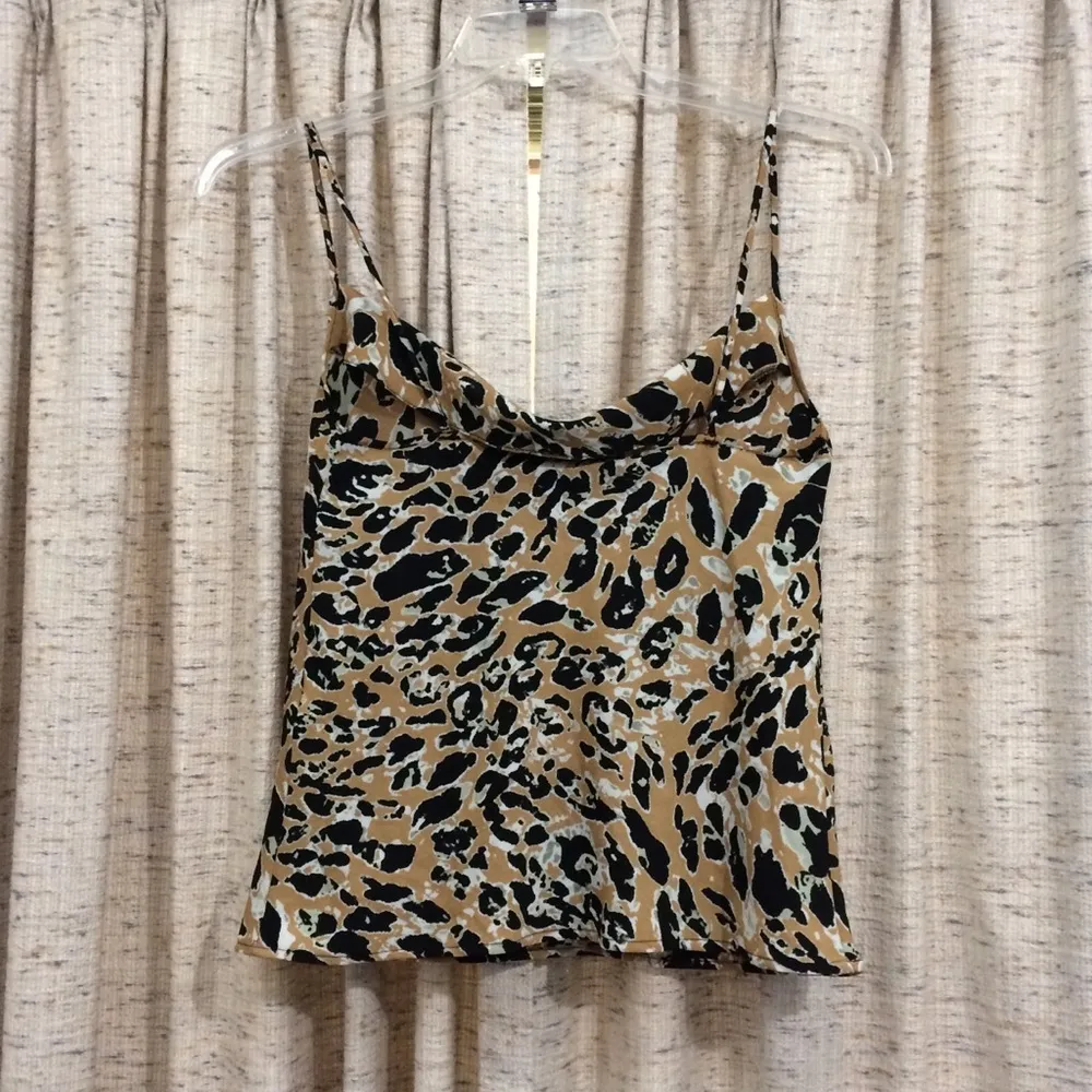 Topshop  Draped Front Animal Print Cami - Image 7