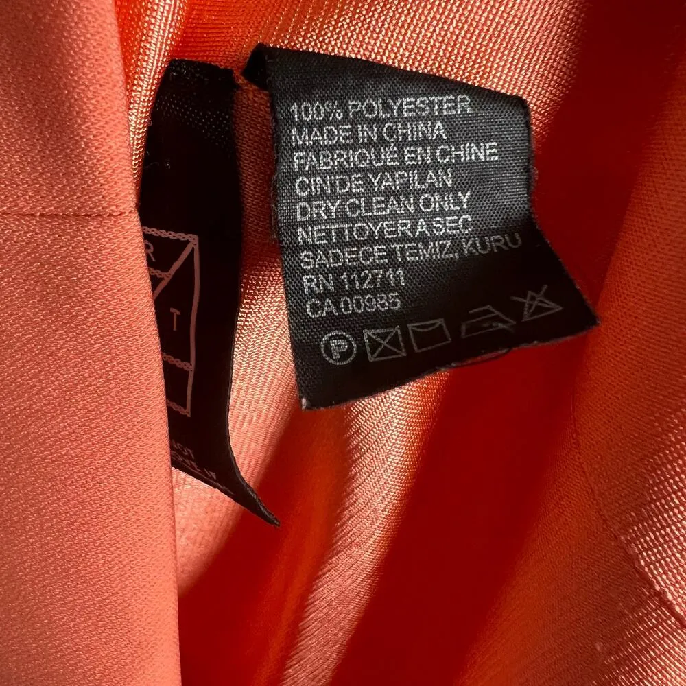 Jay Godfrey Papaya Orange Benioff Open Back Halter Mini Dress Size 8 - Image 12