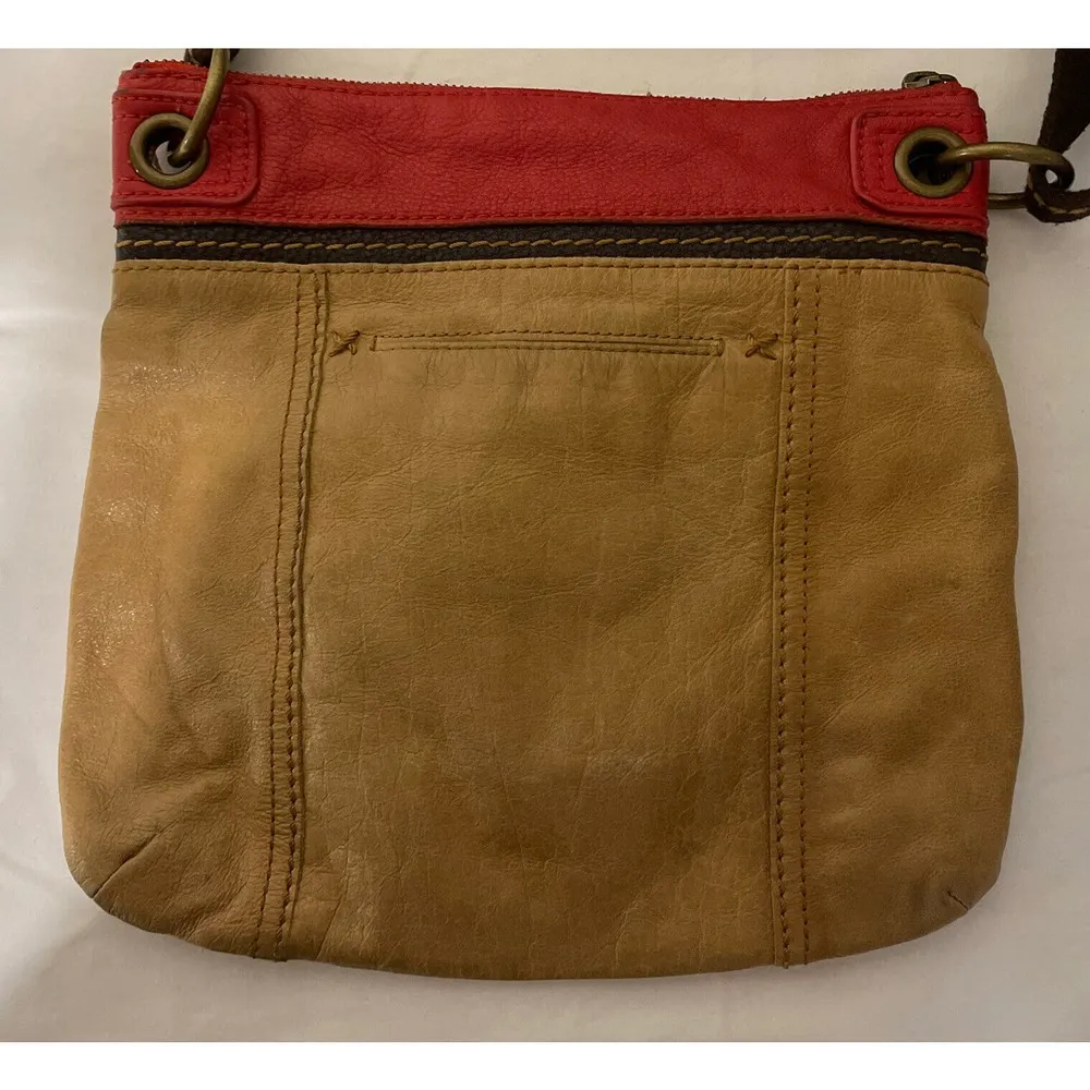 The Sak Multicolor Patchwork Soft Leather Zipper Purse Crossbody Bag - Image 3