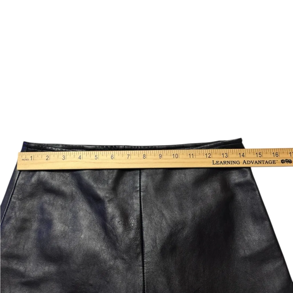 Harvé Benard VTG Black Leather Pants High Rise - Image 9