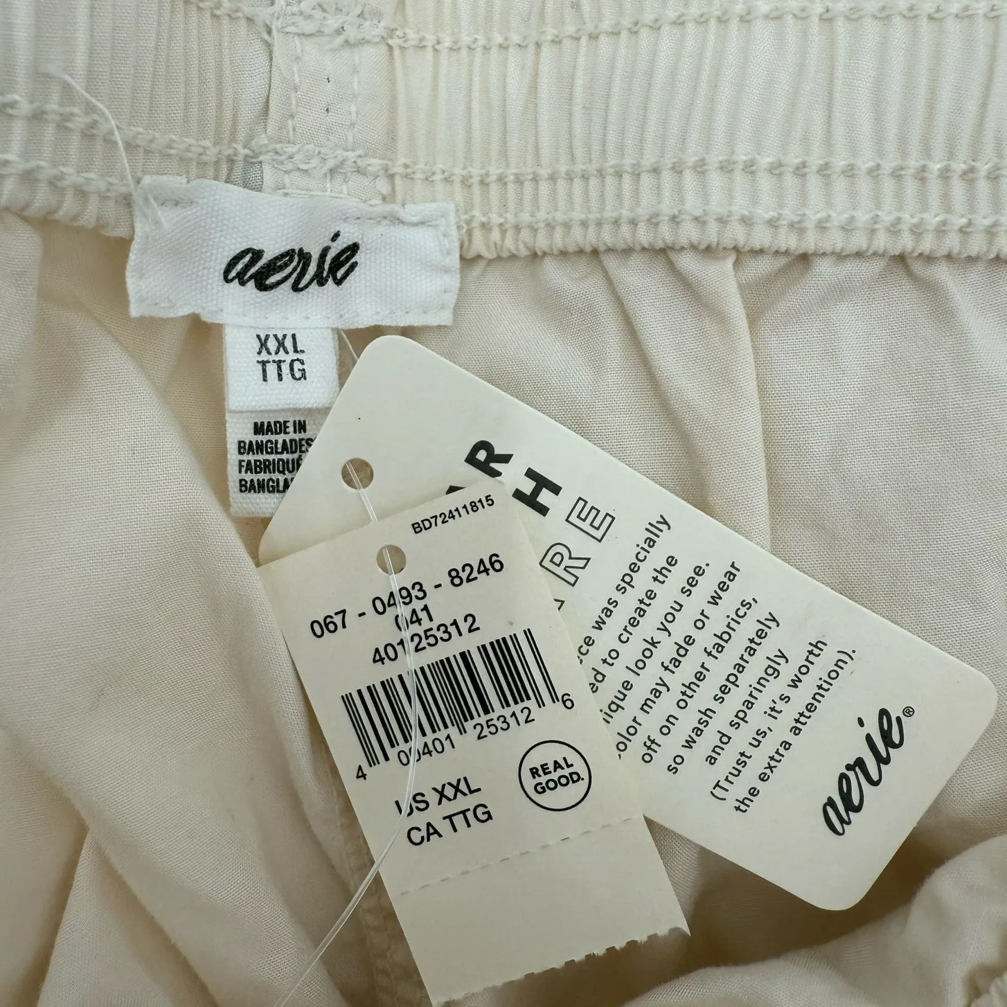 Aerie Go For It Cargo Pants Size XXL Wide Leg Drawstring Light Parachute NWT - Image 6