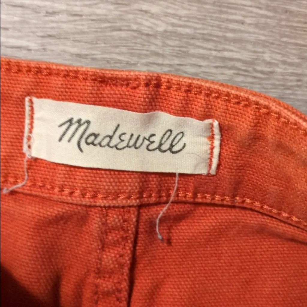 Madewell Slim Emmett Wide Leg Crop Warm Nutmeg Jeans Size 24 - Image 4