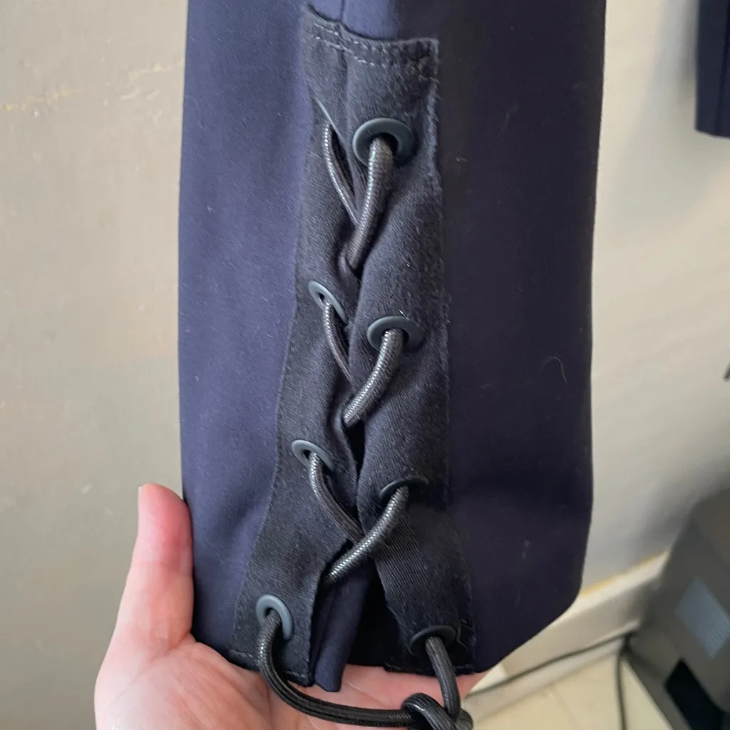 Rag & Bone SImone Women’s 10 Dark Navy Skinny ankle lace up  Dress Pants - Image 6