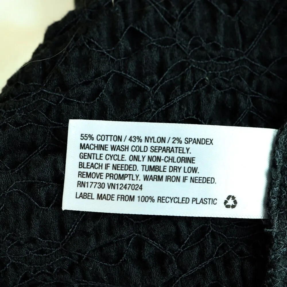 Future Collective Gabriella Karefa Johnson Puckered Womens Top M Black Mock Neck Size M - Image 9