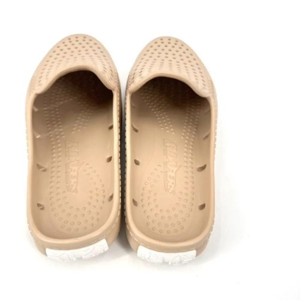 NWOT Floafer Sunset Ladies Rubber‎ Slides Warm Sand/Coconut Sunset 1.0 Size 9 Tan - Image 3