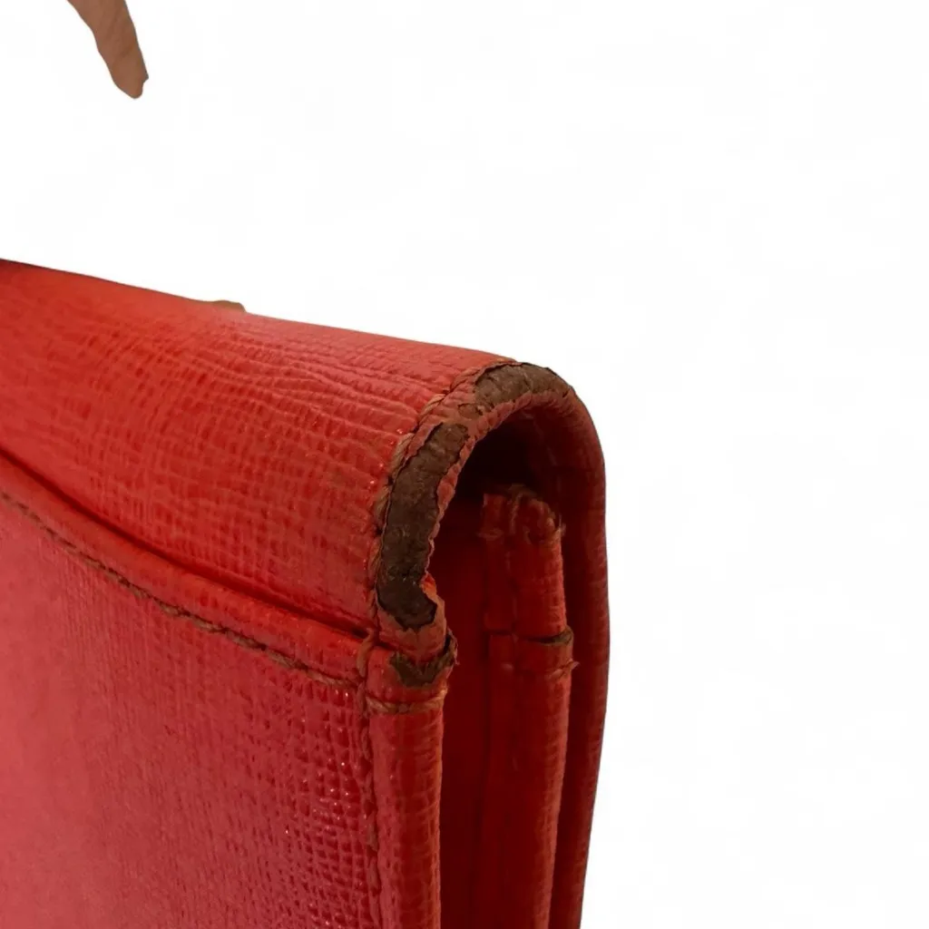 FURLA Babylon XL Continental Wallet Pink Salmon Saffiano Leather - Image 8