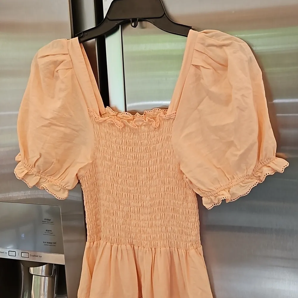 💕THE GREAT💕 The Scallop Savanna Dress ~ Light Peach Size 3 Large NWT - Image 7