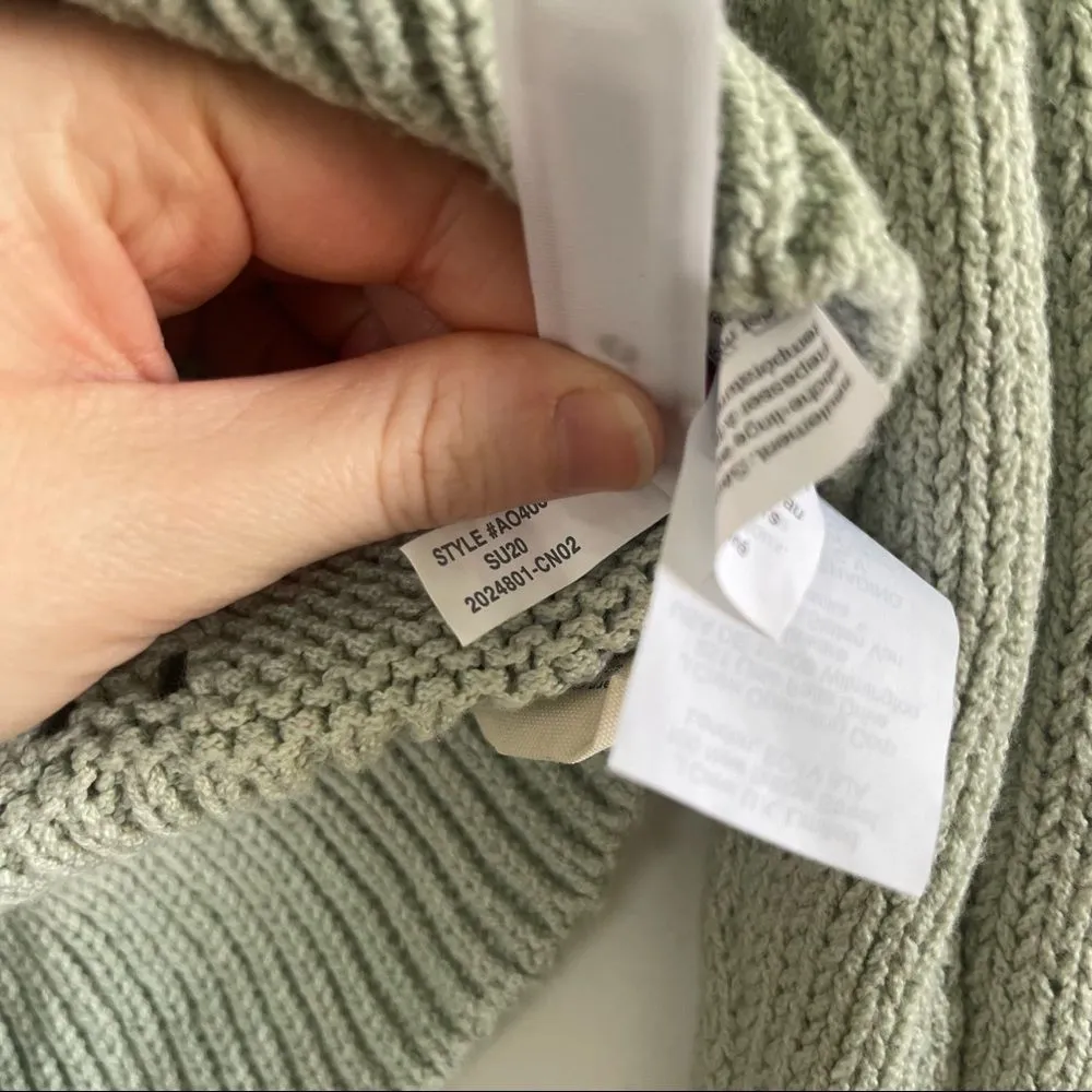 Madewell Cable Knit Pointelle Knit Sweater - Image 3