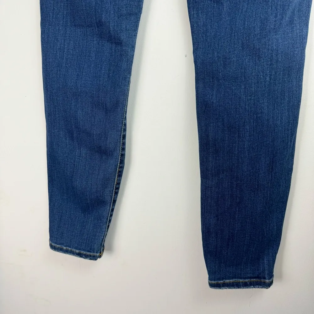 Judy Blue Relaxed Fit Stretch Denim Jeans Sz 28 Dark Wash Distressed - Image 13