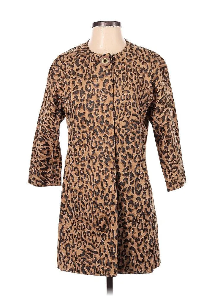 CAbi Carol Anderson by Invitation | XS | Animal Print Jacket Coat Leopard Blazer - Image 4