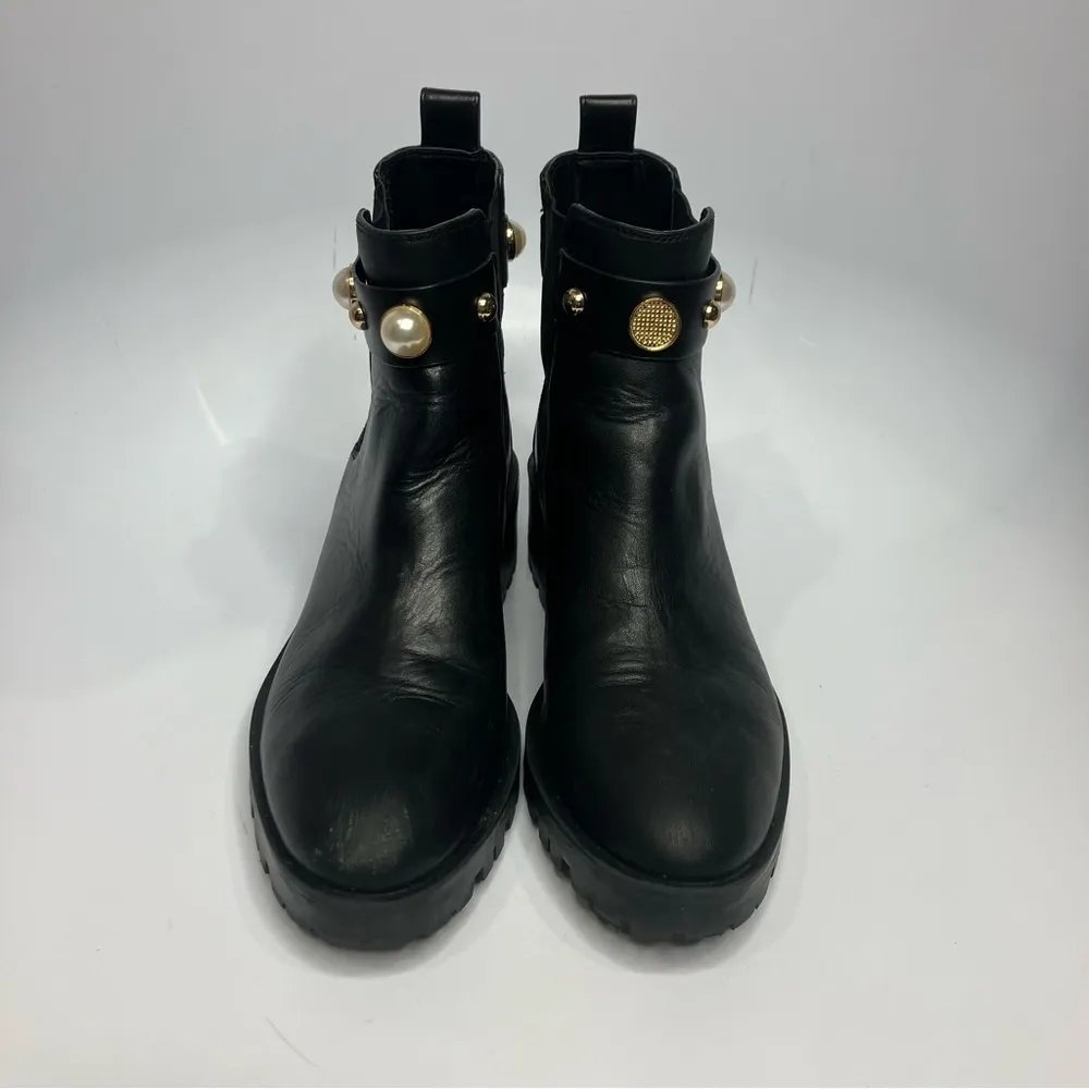 Karl Lagerfeld Paris pola lug sole boots Chelsea pull on boots size 8 - Image 3