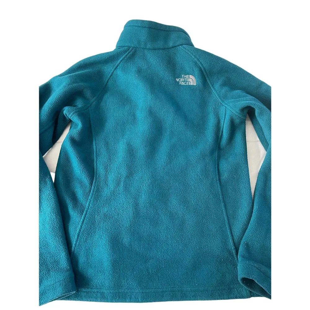 Women’s Fleece Teal North Face Jacket - Image 7