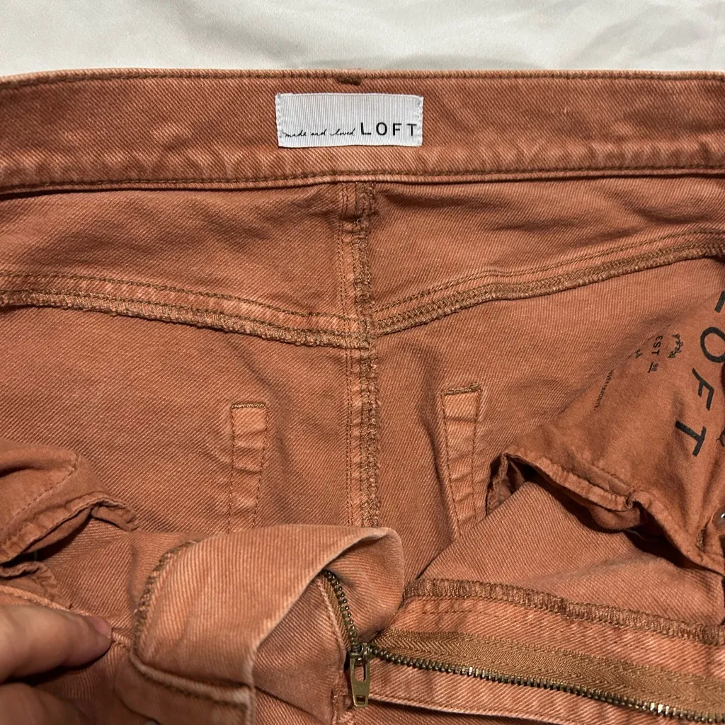 LOFT Rust Denim Jeans - Image 9
