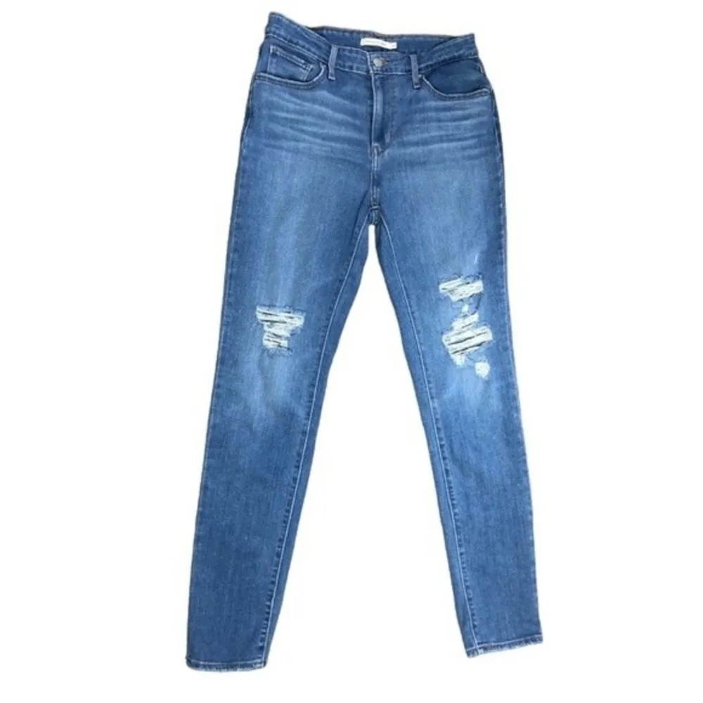 Levi’s 721 High Rise Skinny Tribeca Knockout Wash Denim Jeans - Image 93