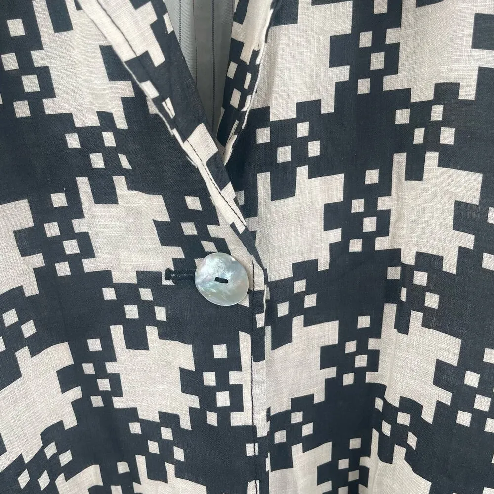 HOPE FOR FLOWERS By Tracy Reese Blazer Size Extra Large NWT Peaked Organic Linen - Image 12