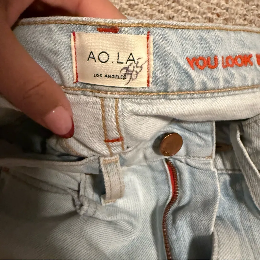 Alice+Olivia Light Wash High Rise Bell Bottom Flare Jean in Space Oddity Size 25 - Image 11