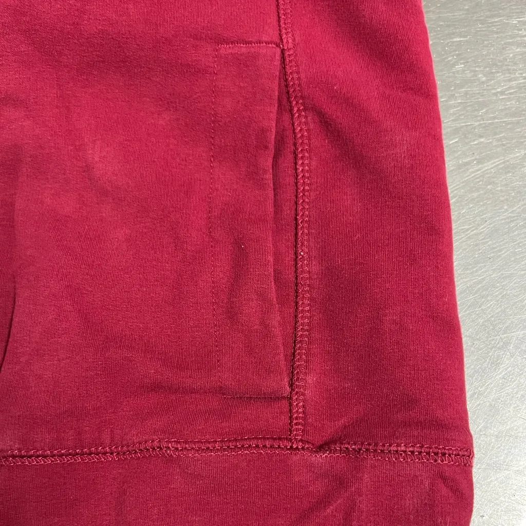 L.L Bean Womens Red Sherpa Lined Zip Hoodie Jacket - Image 5