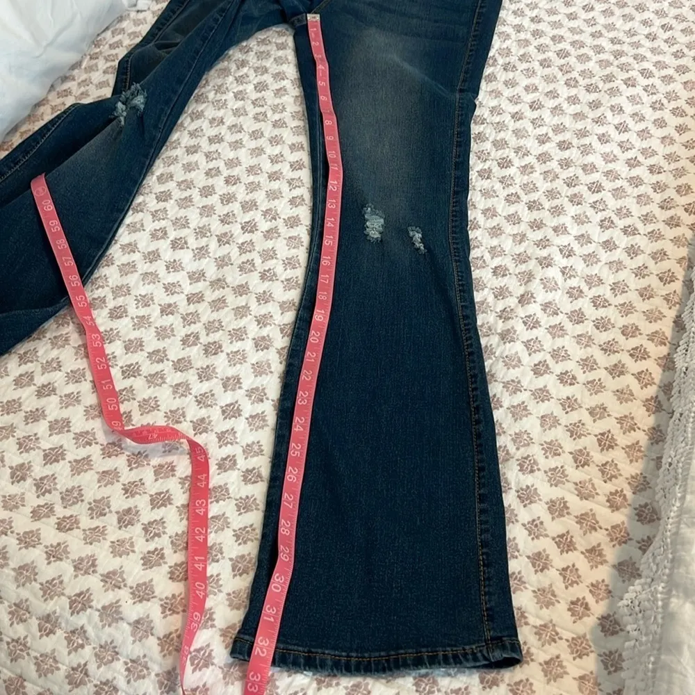 NWT Kendall & Kylie Kurvy Mid-rise Baby Boot Jean Size 9/10 Color Pasadena - Image 13