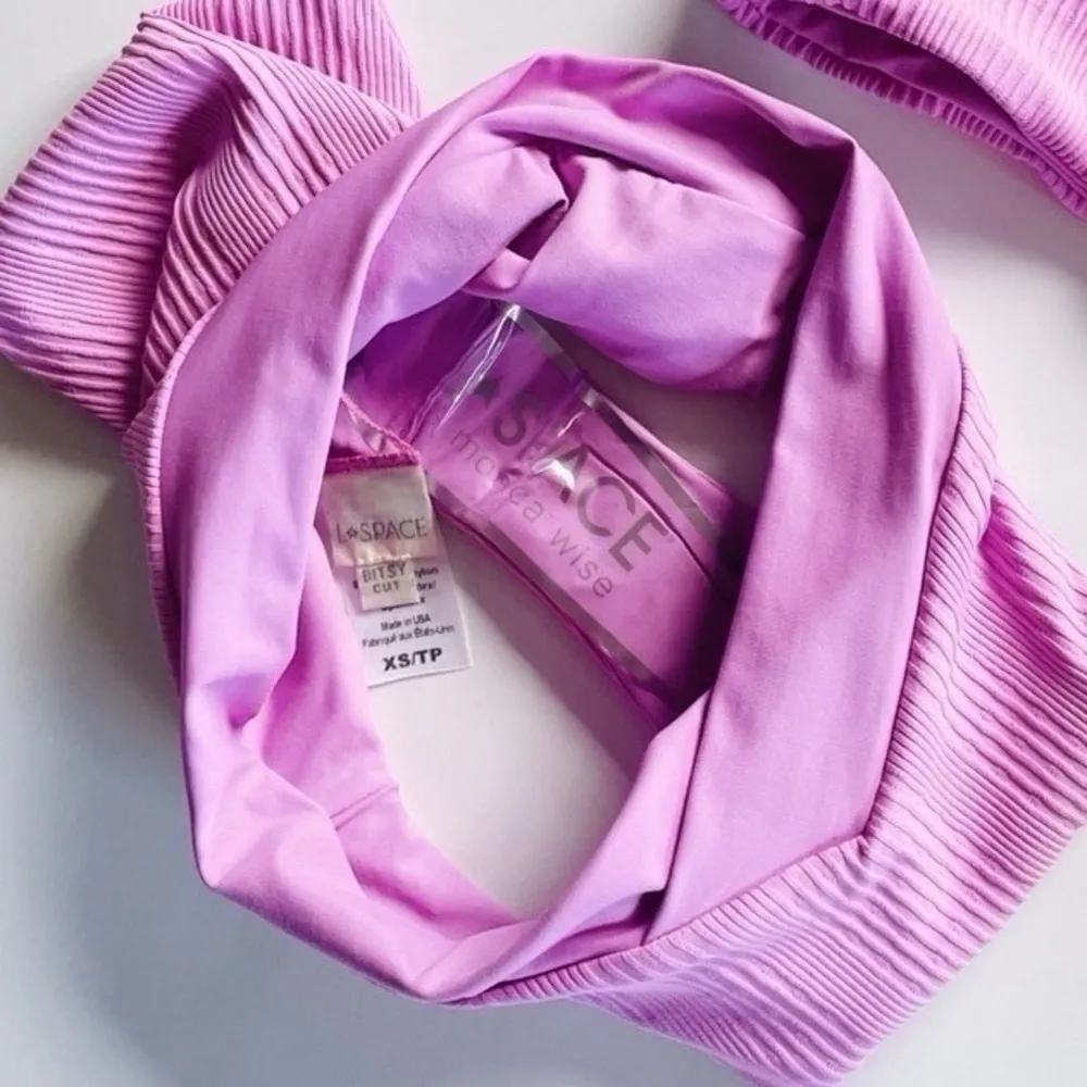 NEW L*Space Pointelle Rib Frenchi Bikini Bottom ONLY XS - Image 10