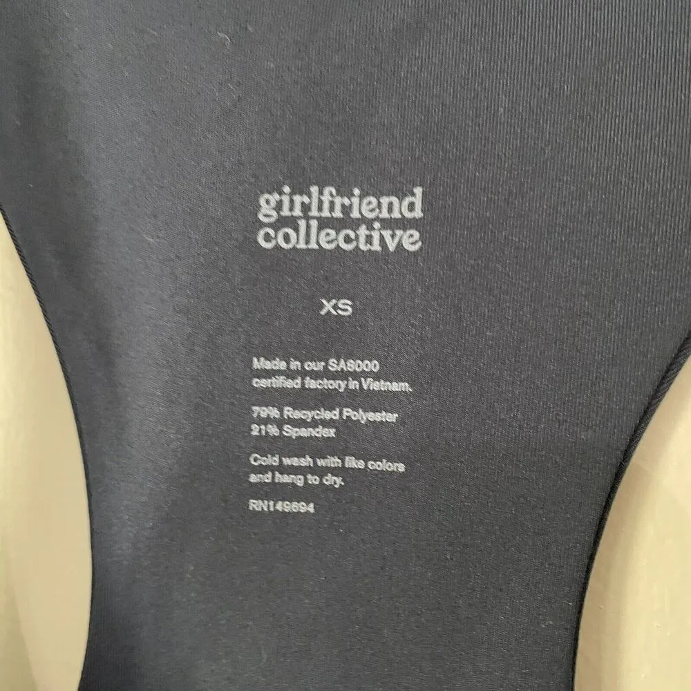 Girlfriend Collective Size XS Blue Sleeveless Crop Top Sports Bra Workout - Image 3