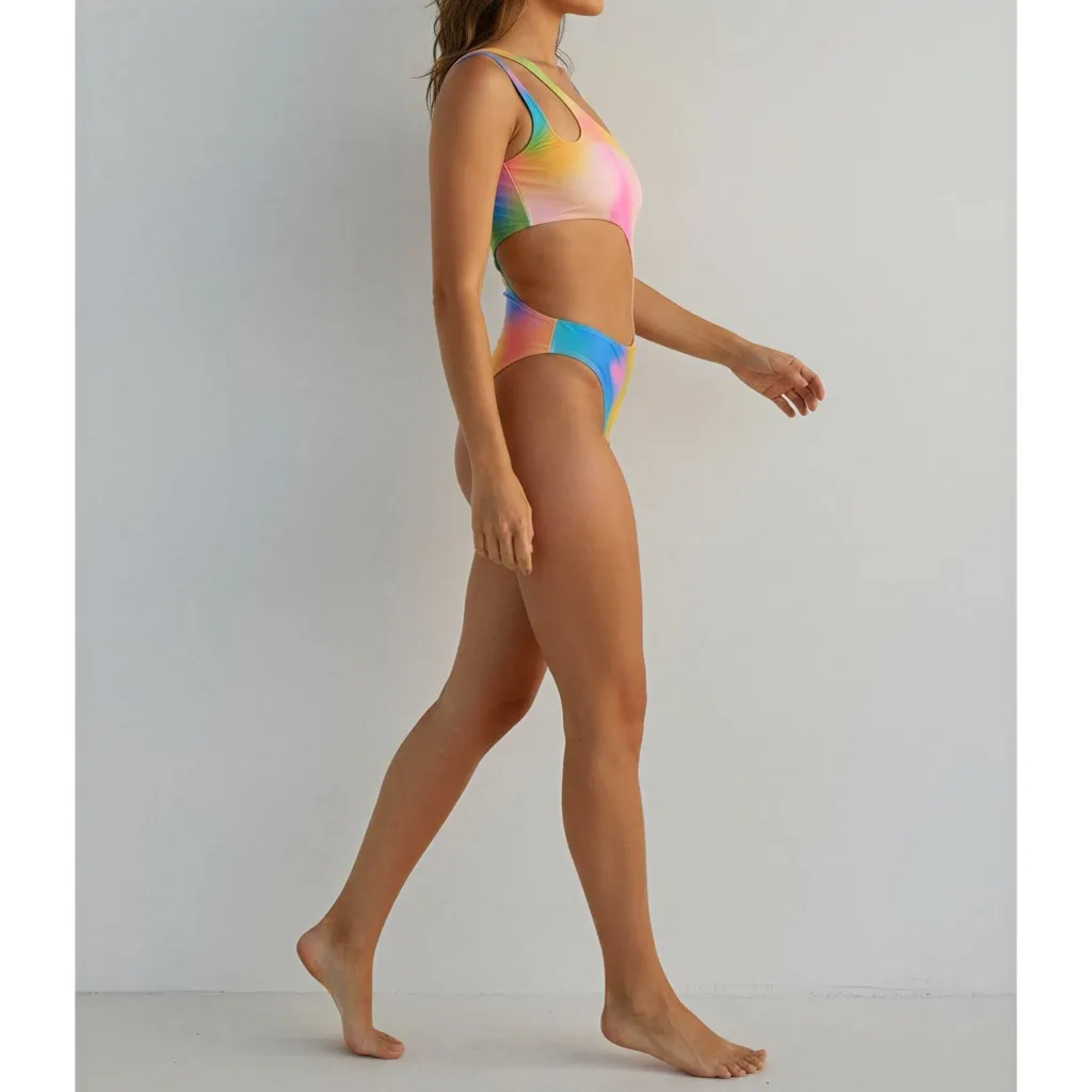 FRANKIES BIKINIS Makie One Piece Swim, Serotonin, Medium - Image 3