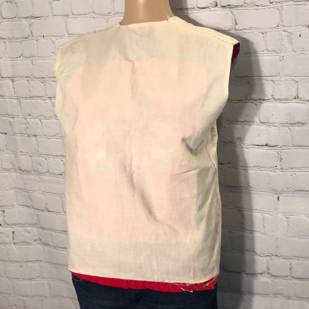 Vintage Handmade Asian Panda Vest Adorable - Image 8