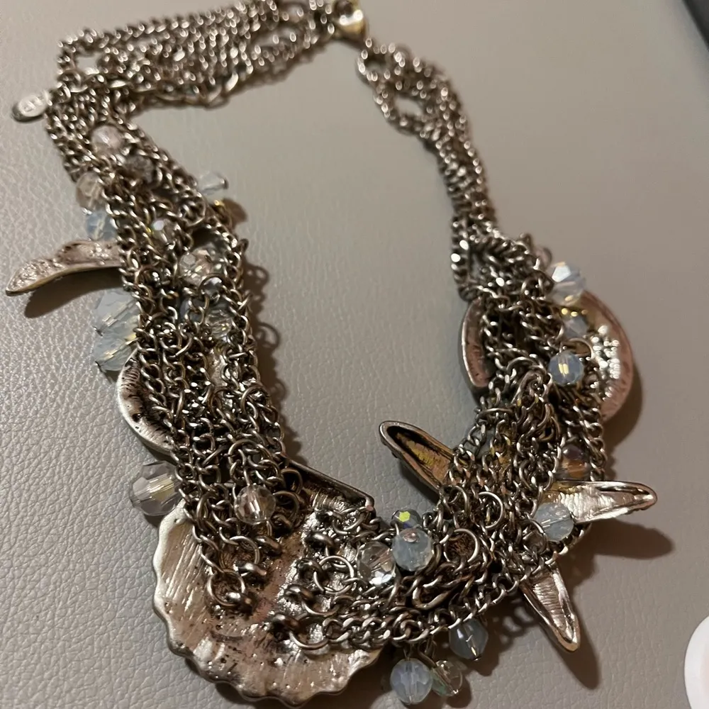 ALDO  collar fashion jewelry silver seashell starfish necklace - Image 7